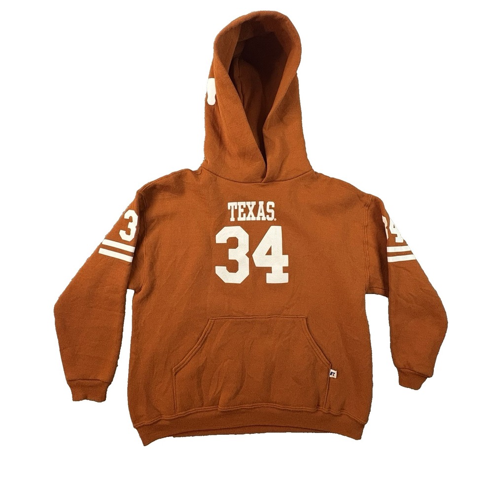 Russell Athletic Boys Youth L Texas Longhorns Hoodie Orange NCAA Football
